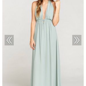 Sage green dress